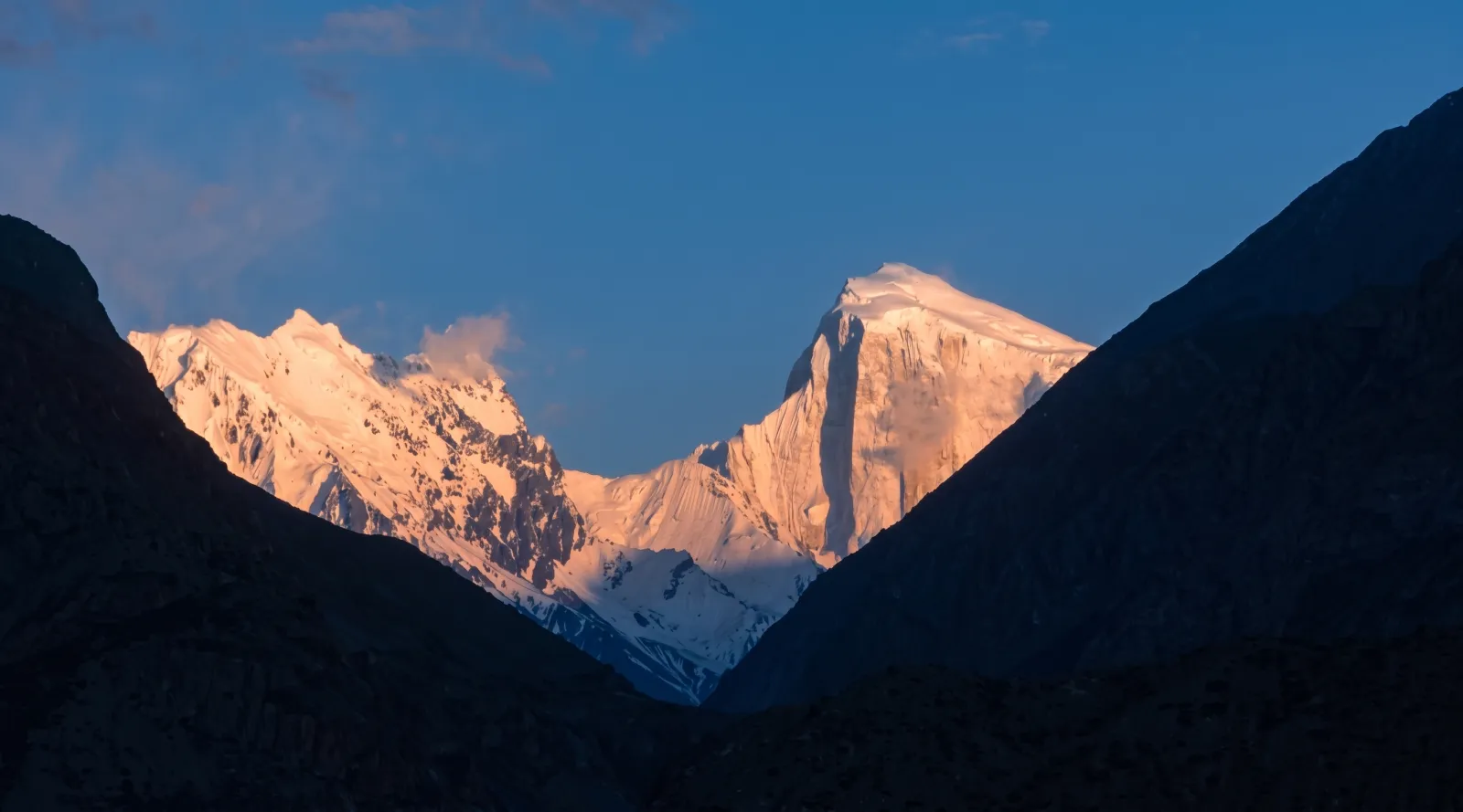 Trek to Golden Peak base camp Hunza Valley Karakoram pakistan